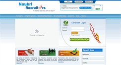 Desktop Screenshot of naukrirecruiters.com