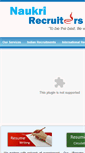 Mobile Screenshot of naukrirecruiters.com